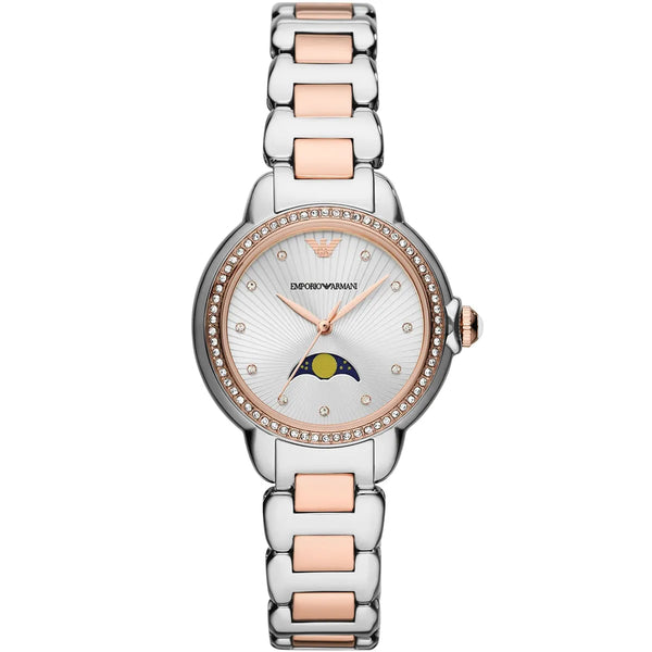 Emporio Armani AR11567 Mia Silver Rose Gold 32 mm Womens Watch