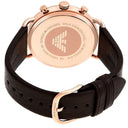 Emporio Armani AR11106 Aviator Beige Dial Brown Leather 43 mm Mens Watch