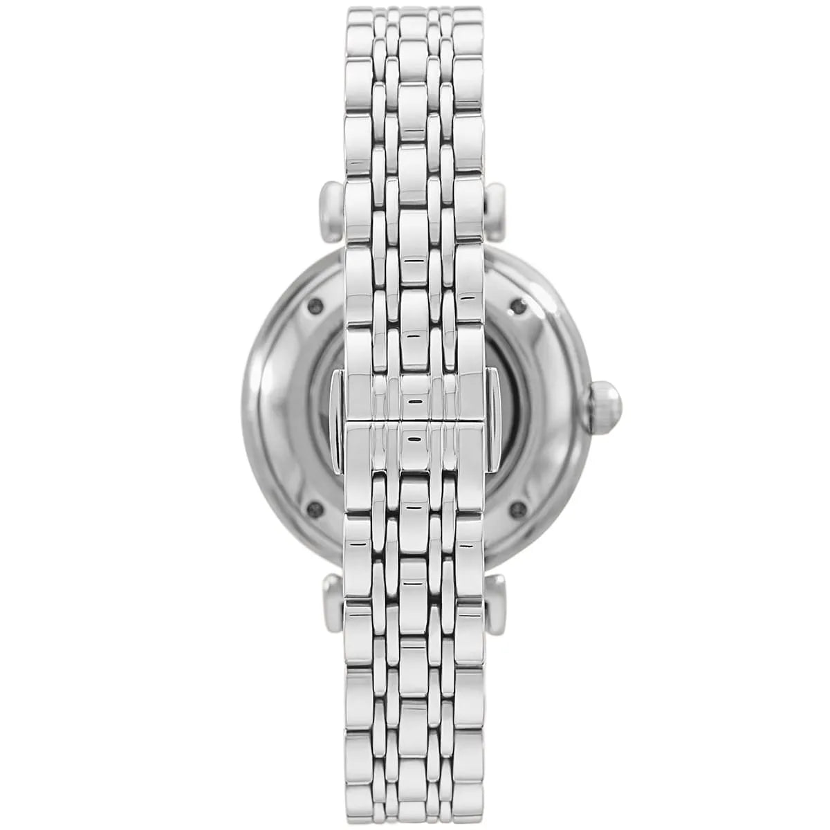 Emporio Armani White Dial Stainless Steel 34mm Womens Watch