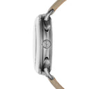 Emporio Armani AR11107 Aviator Beige Dial Beige Leather 43mm Mens Watch
