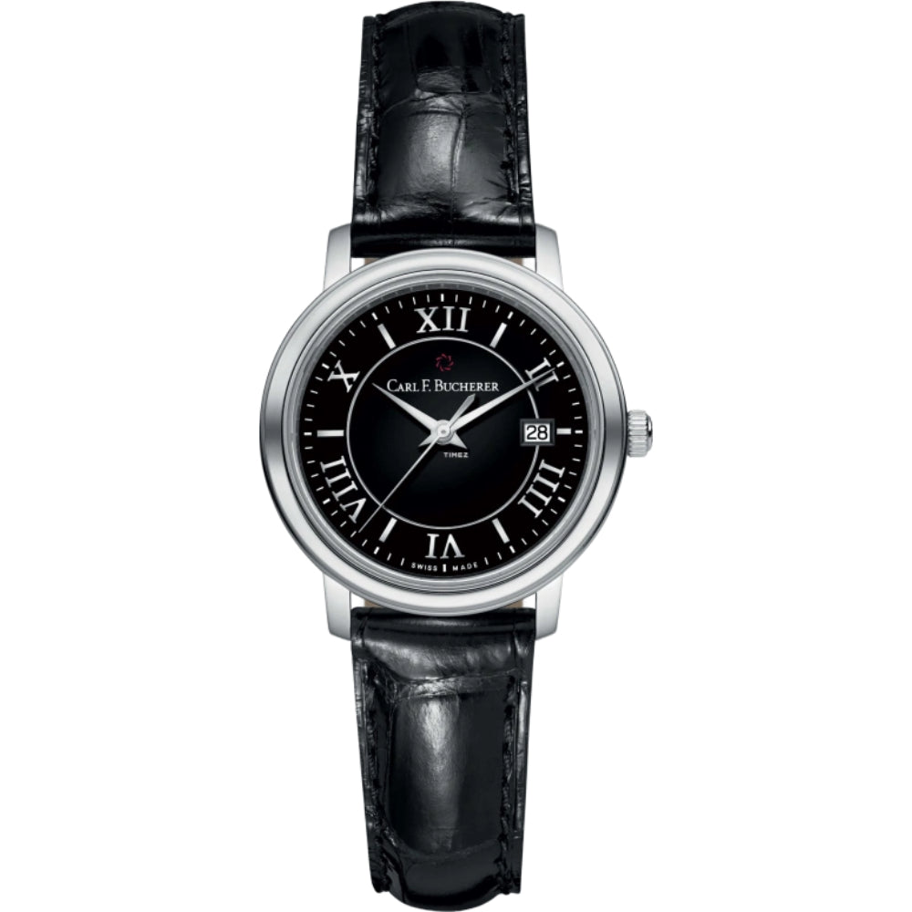 Carl F. Bucherer Adamavi Women's 28mm Quartz Watch 00.10315.08.35.01 – Swiss Made, Date Feature, 30m Water Resistance