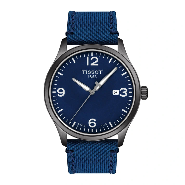 Tissot Gent XL Quartz Blue Dial Blue Fabric Men's Watch T116.410.37.047.00