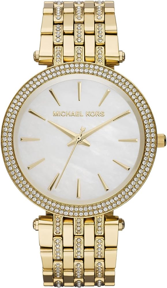 Michael Kors Darci Mother of Pearl Dial Gold-tone Crystal Ladies Watch MK3219