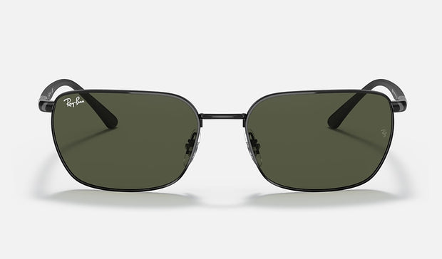 Ray-Ban Unisex Sunglasses In Black Frames & Green Lenses RB3684 002/31 58-18