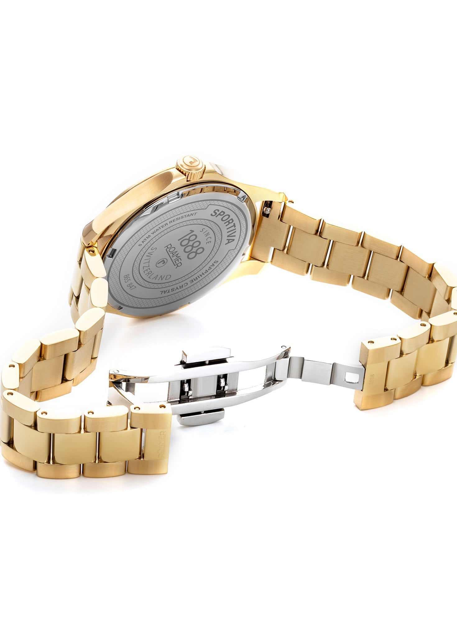 Roamer Sportiva Diamond – 36mm Gold Ladies Watch