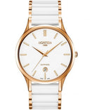 Roamer C-Line Gents Men's 40mm Battery Watch – White Ceramic Strap, Stainless Steel Case, Quartz Movement