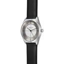 Sternglas Liah 33mm Watch S01-LI10-KL05, Silver Dial, Sapphire Crystal, Black Leather Strap, 5 ATM Water Resistant