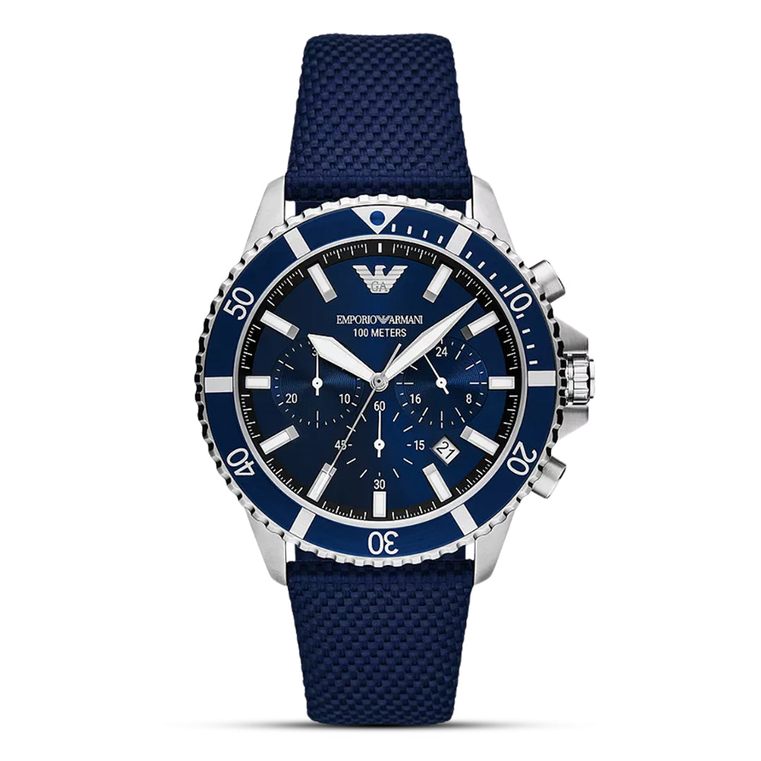 Emporio Armani AR11588 Diver Chronograph Blue Mens Watch