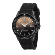 Maserati Sfida Black PVD Silicone Strap Men's Watch R8851140001