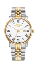 Roamer Classico 40 mm Quartz White Dial Two-Tone Men’s Watch