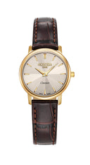 Roamer Classico 30 mm Quartz Grey Dial Brown Leather Ladies Watch