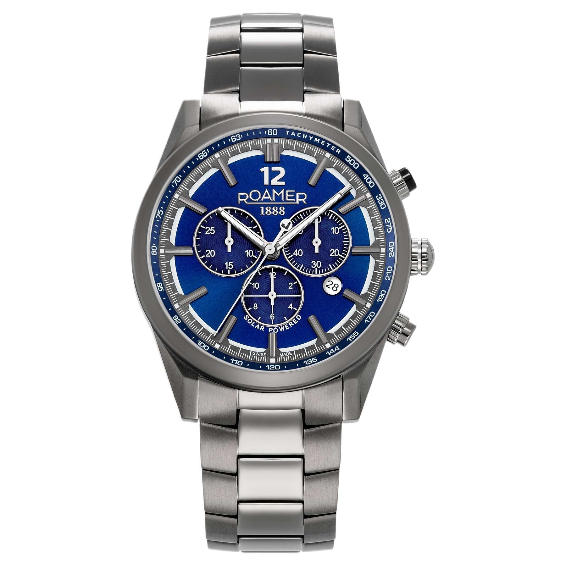 Roamer Helios Power Men's 43 mm Solar Watch