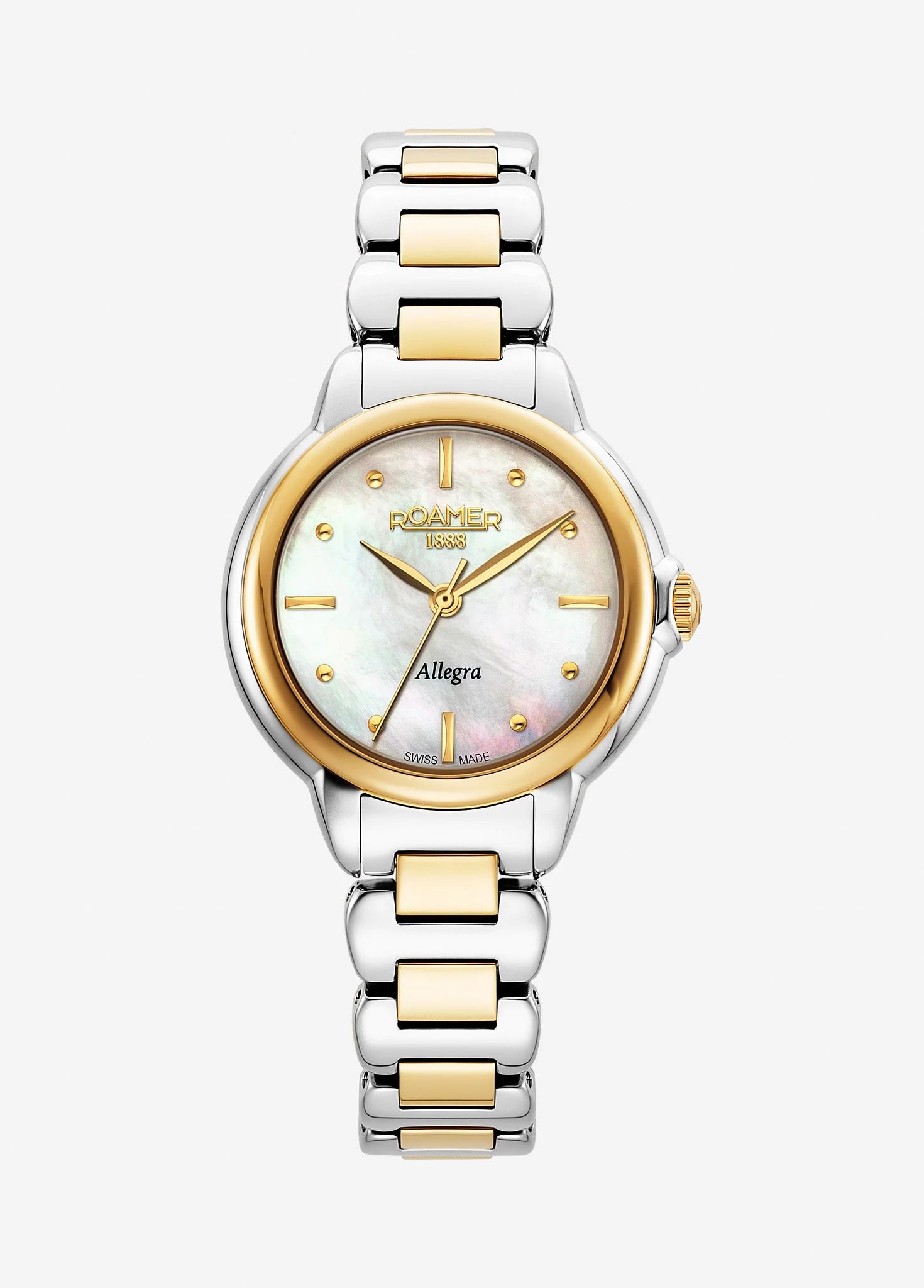Roamer Allegra – Women's Watch, White MOP Dial, Two-Tone