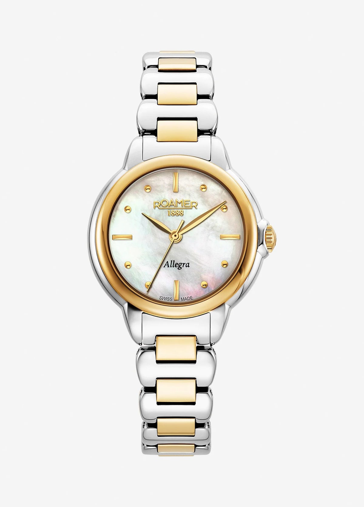 Roamer Allegra – Women's Watch, White MOP Dial, Two-Tone