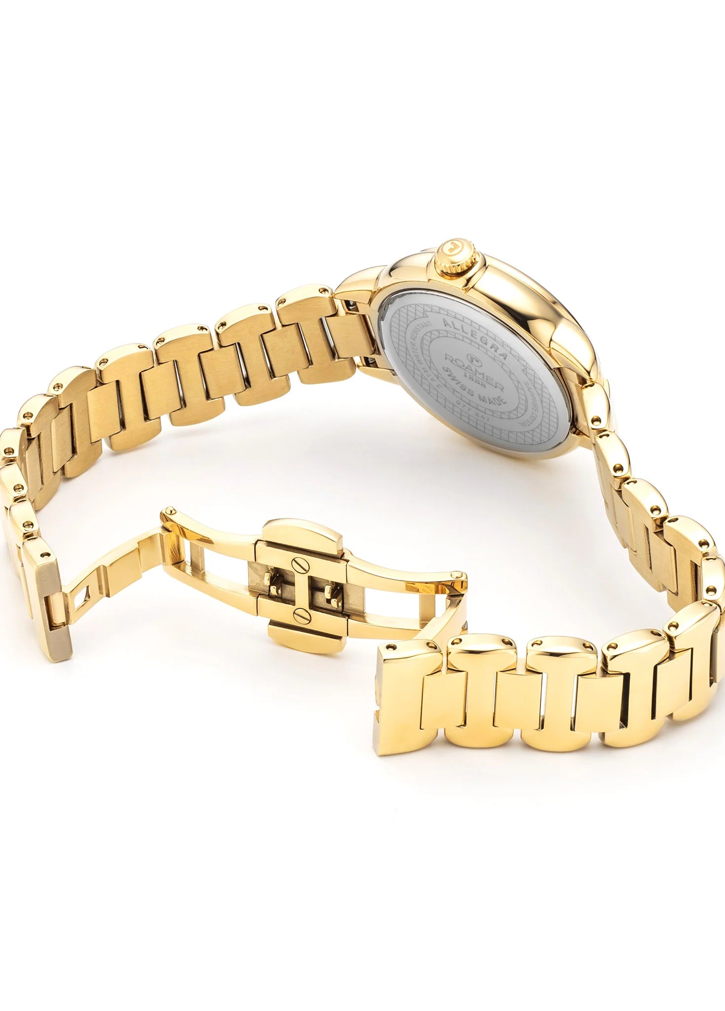 Roamer Allegra – Swiss Made, Gold Stainless Steel Bracelet