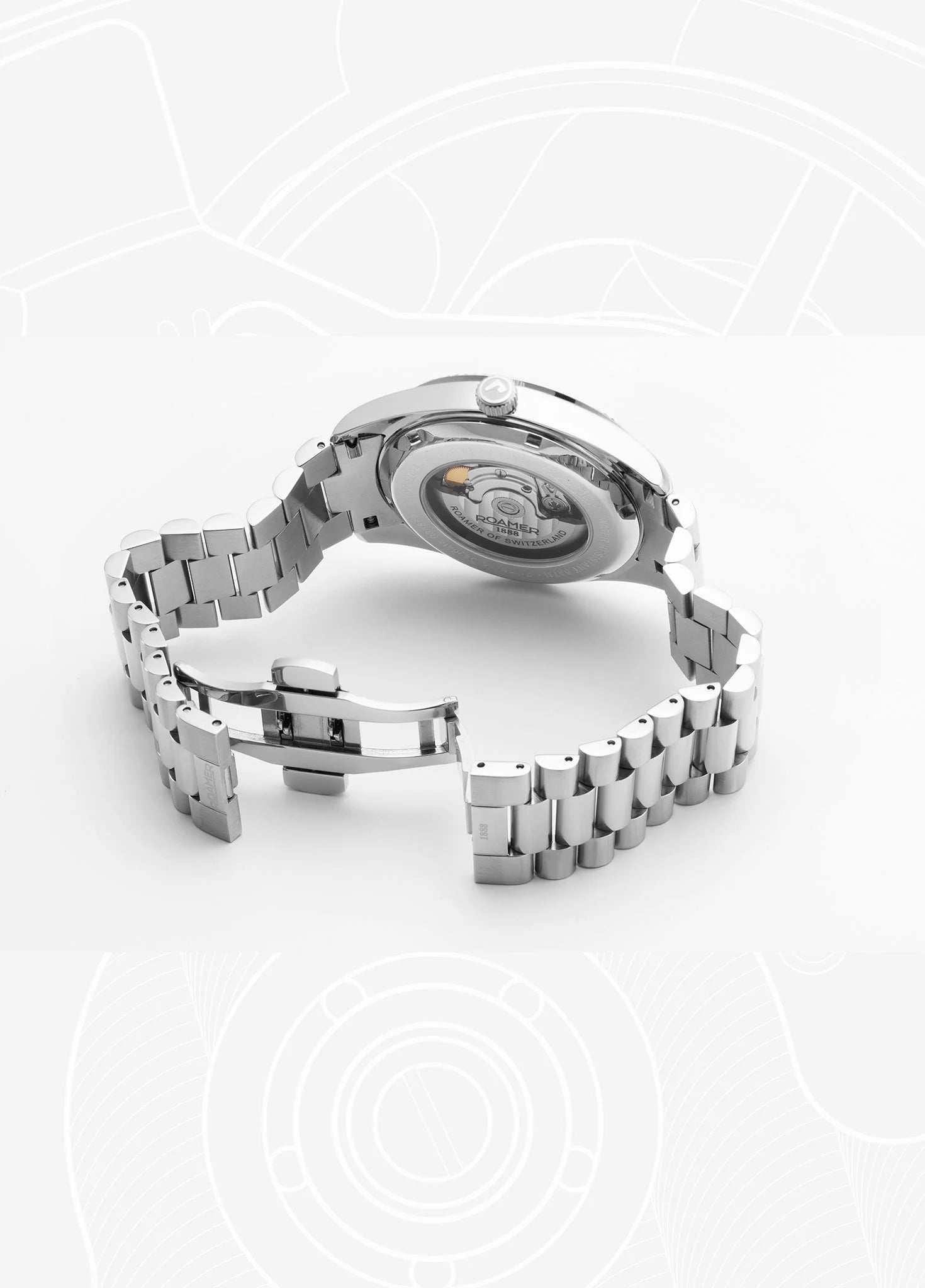 Roamer Primeline Daydate II Men's 42 mm Automatic Watch