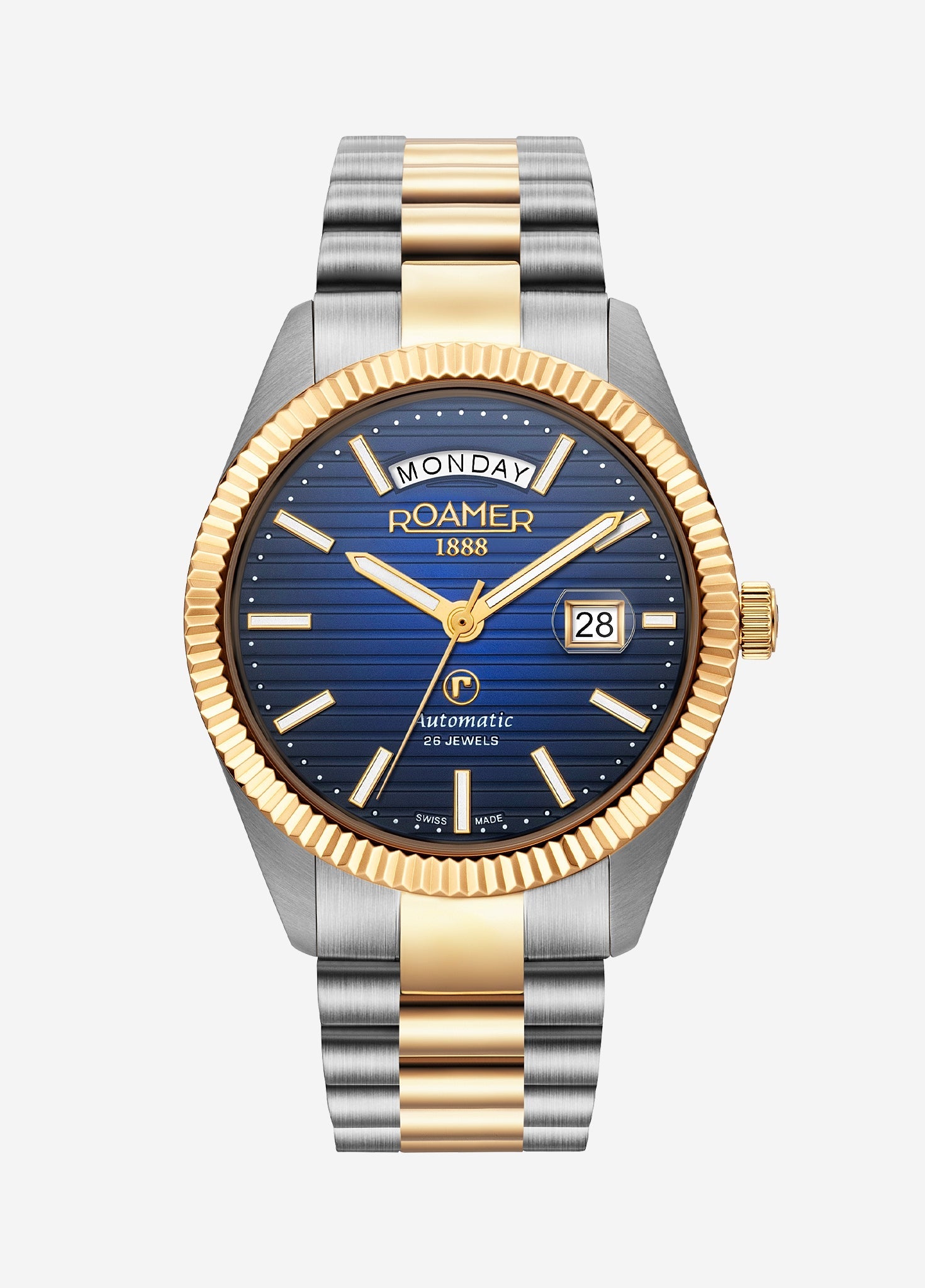 Roamer Primeline Daydate II Men's 42 mm Automatic Watch