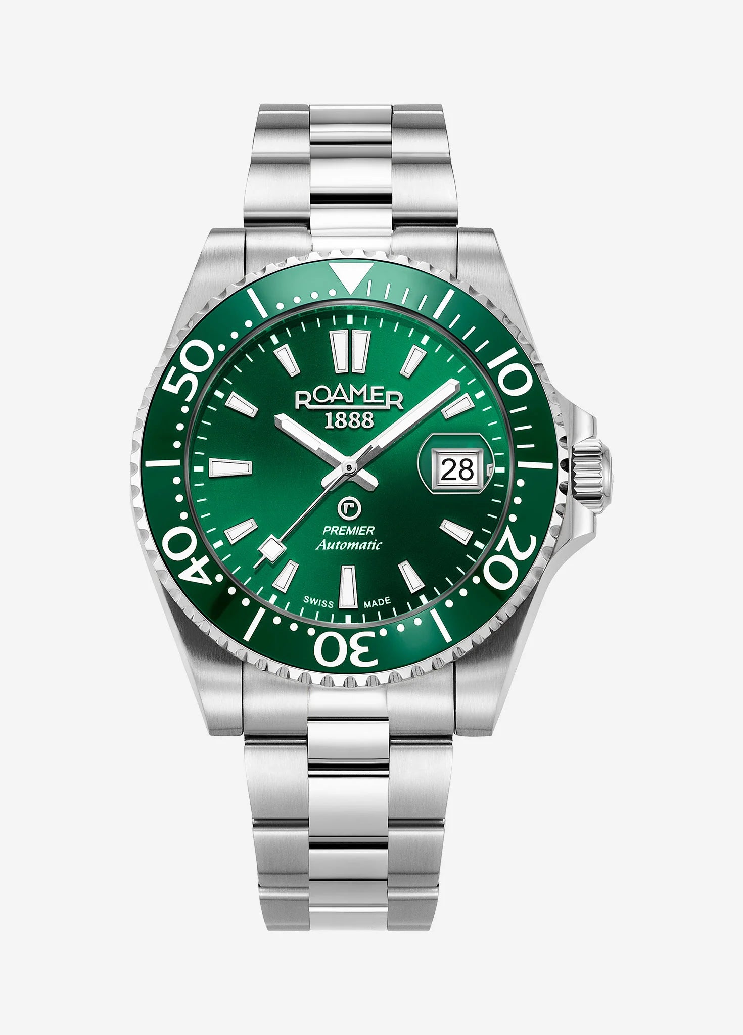 Roamer Premier – 200M Swiss Automatic Watch, Stainless Steel