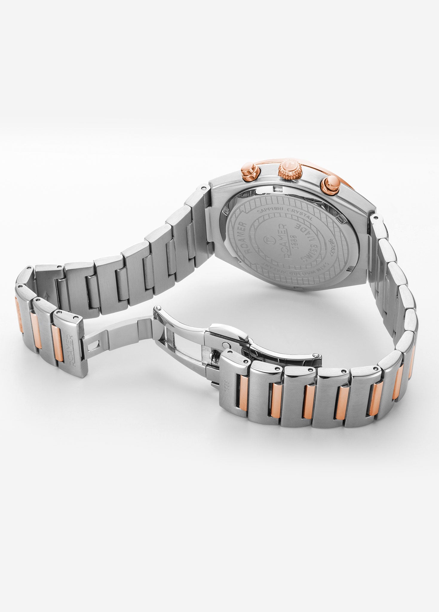 Roamer Eos Chronograph 38mm Ladies Watch – Swiss Made, Green MOP Dial, Sapphire Glass, 100M Water Resistance