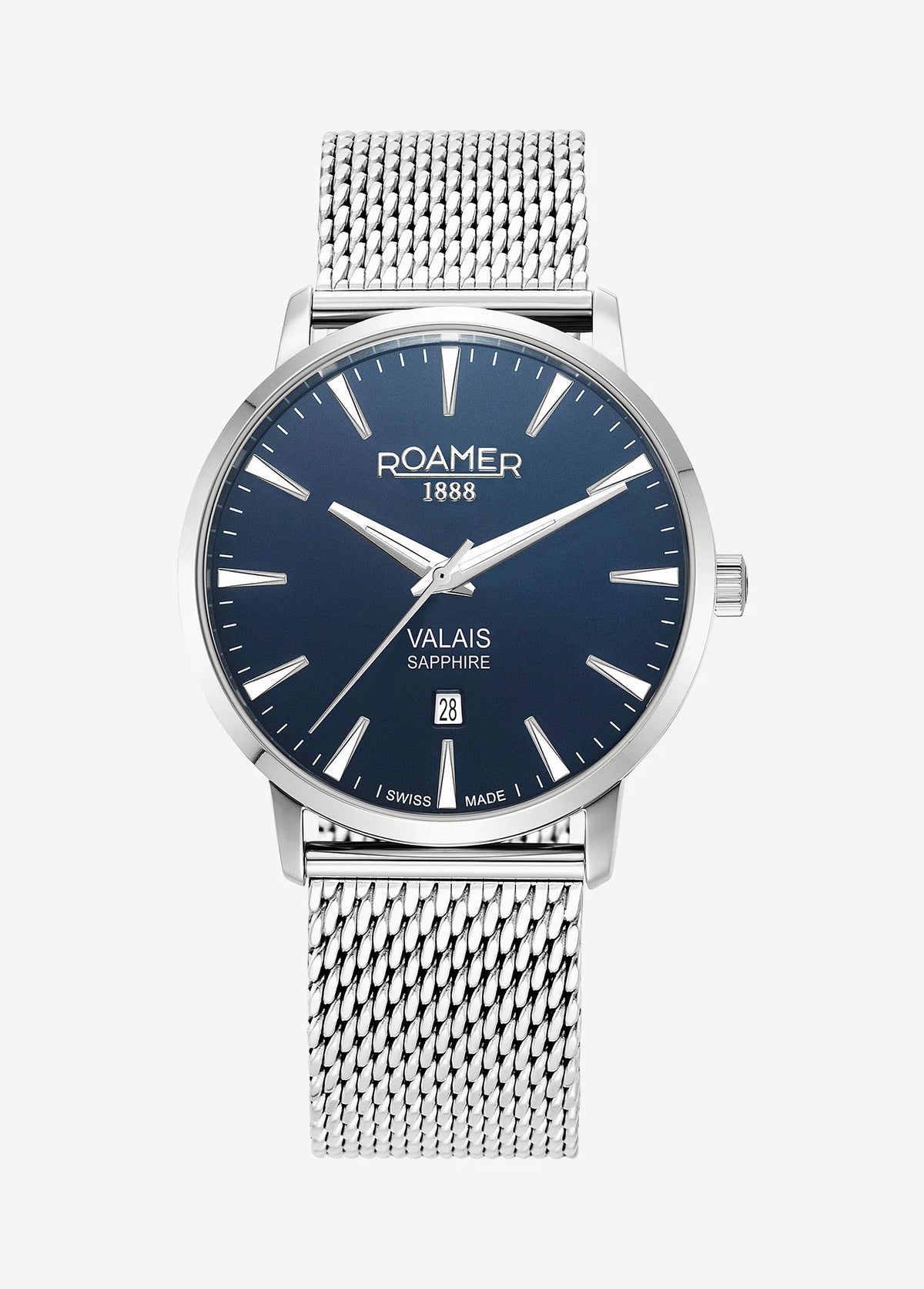 Roamer Valais – Swiss Made Watch, Crocodile Leather, 50M