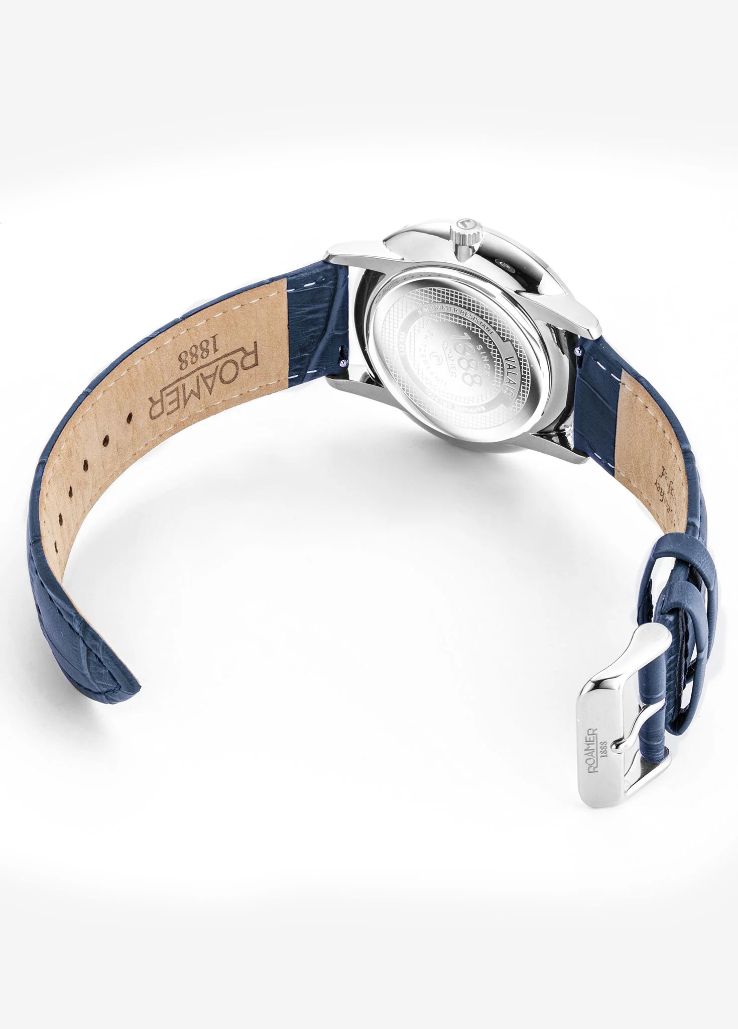 Roamer Valais – Swiss Made Watch, Crocodile Leather, 50M