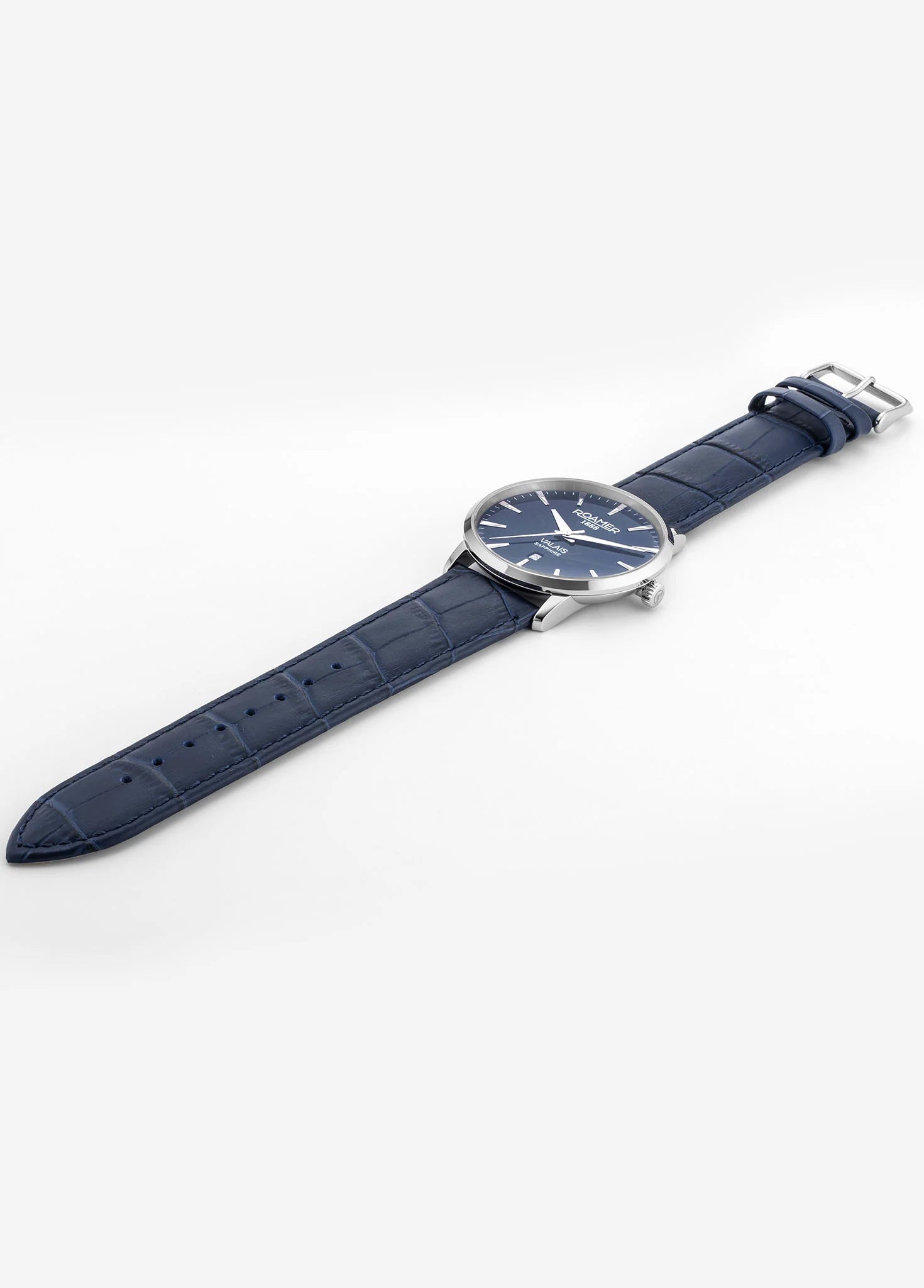 Roamer Valais – Swiss Made Watch, Crocodile Leather, 50M