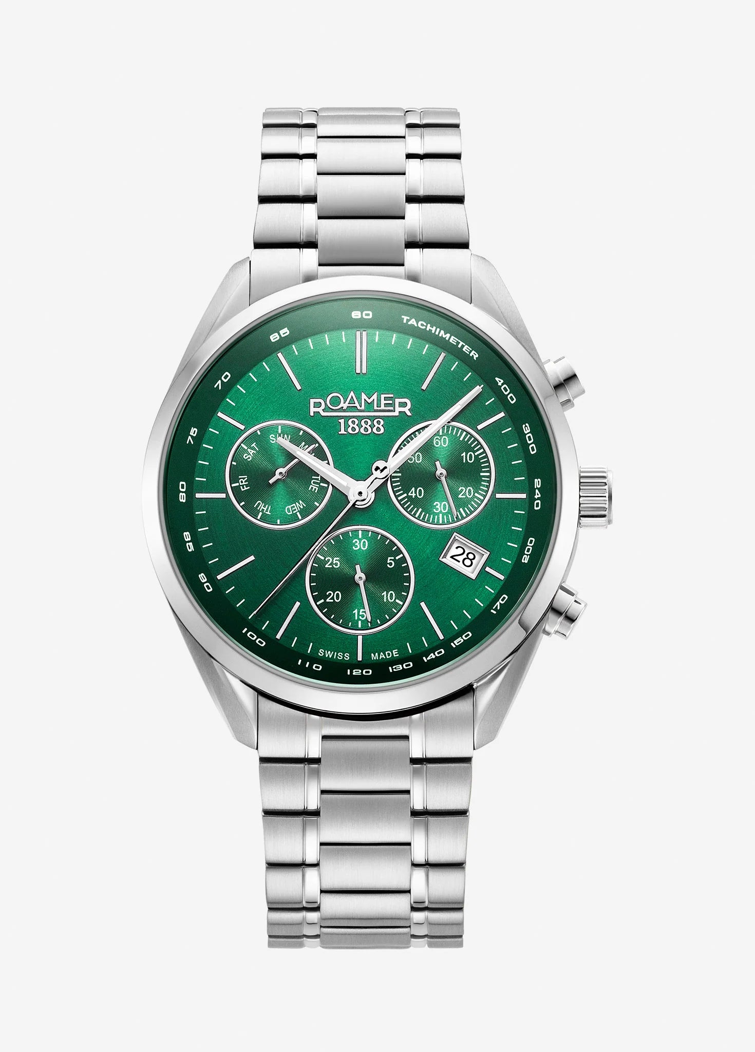 Roamer Pro Chrono – Green Dial Men's Chronograph, 43.5mm