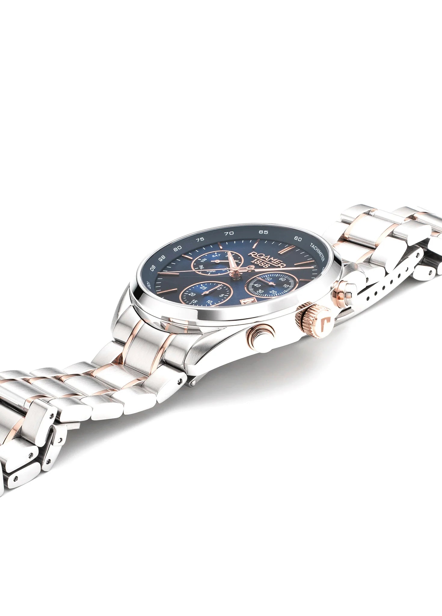 Roamer Pro Chrono – 43.5mm Men's Chronograph, Blue Dial