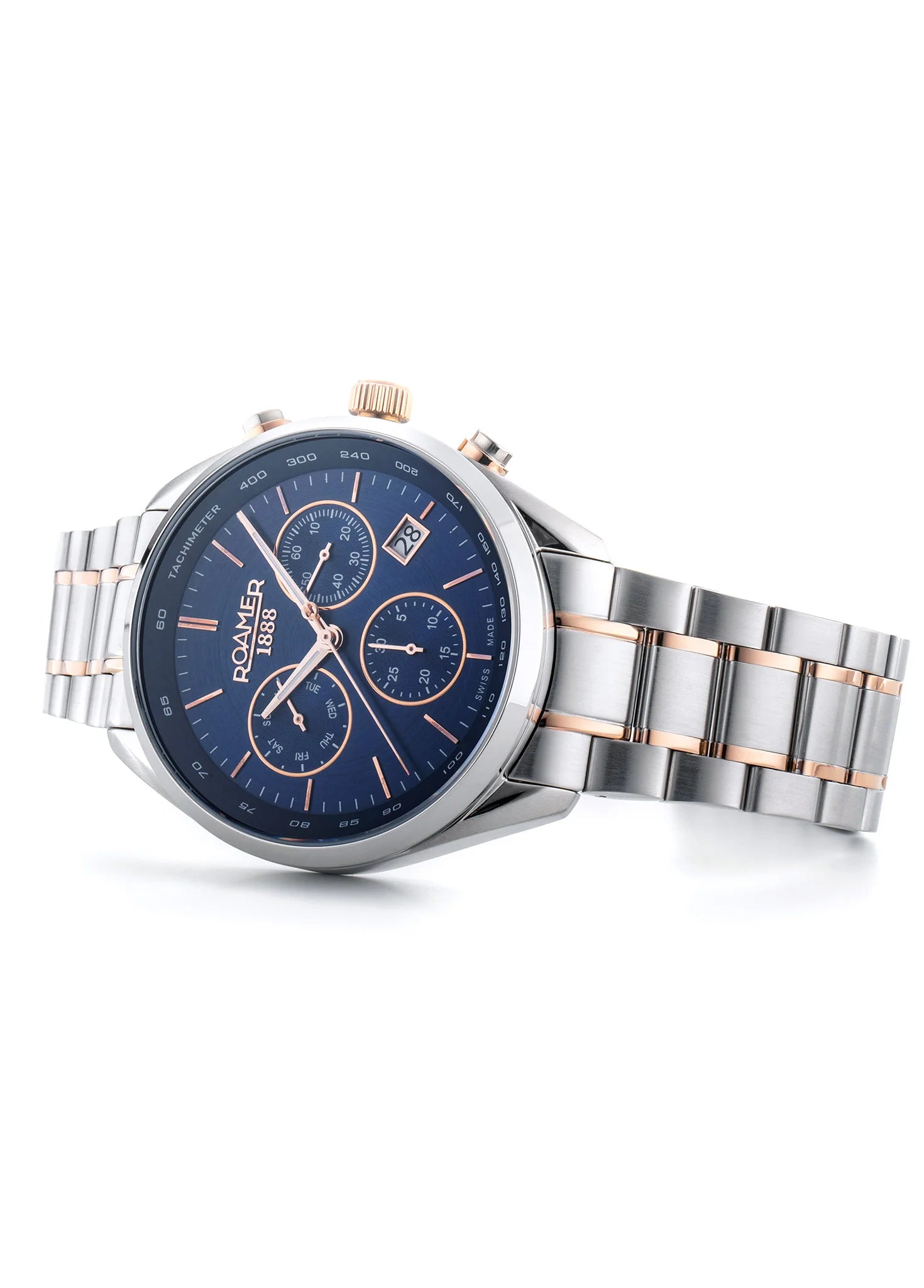 Roamer Pro Chrono – 43.5mm Men's Chronograph, Blue Dial