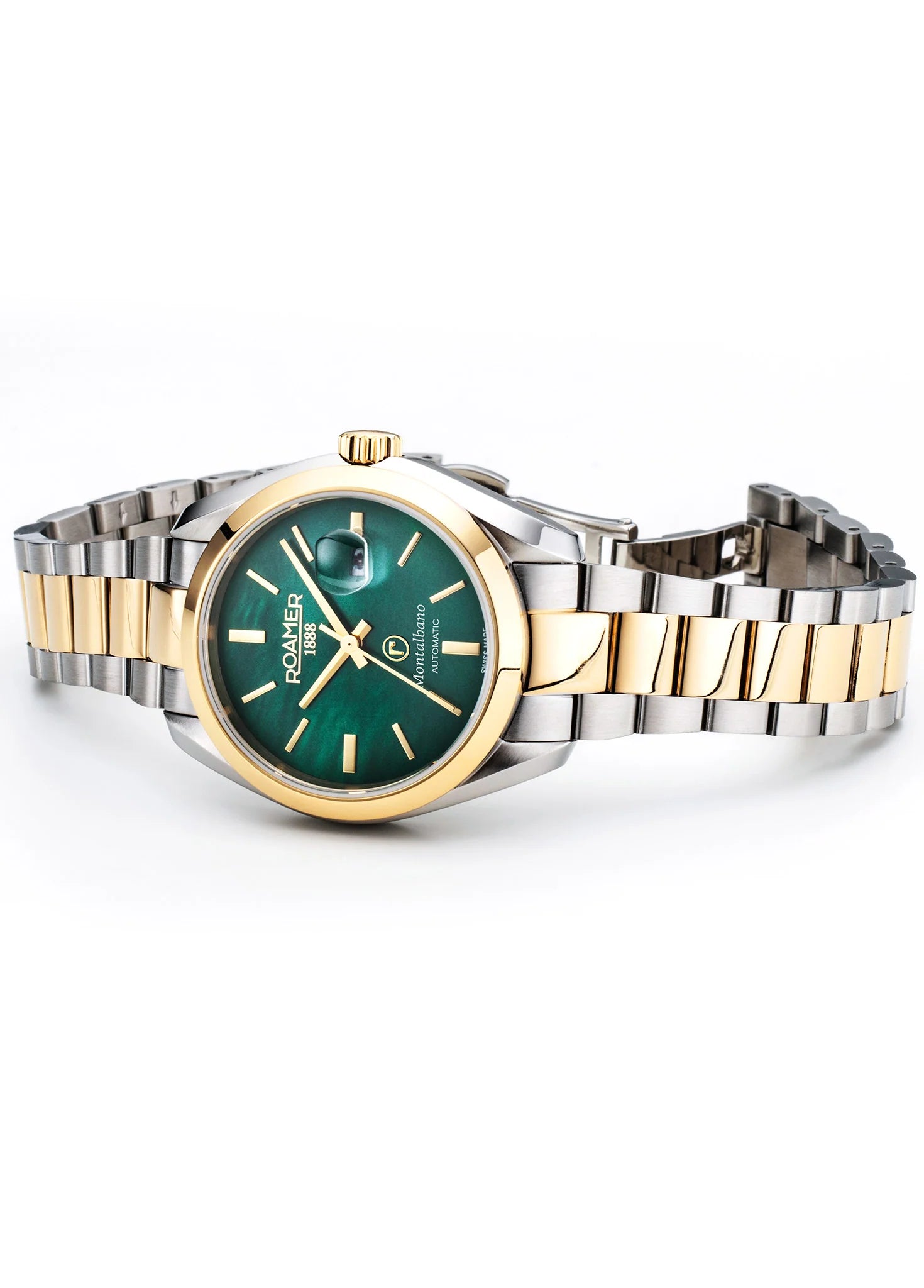 Roamer Montalbano – Two-Tone 31mm Ladies Automatic, Green MOP Dial