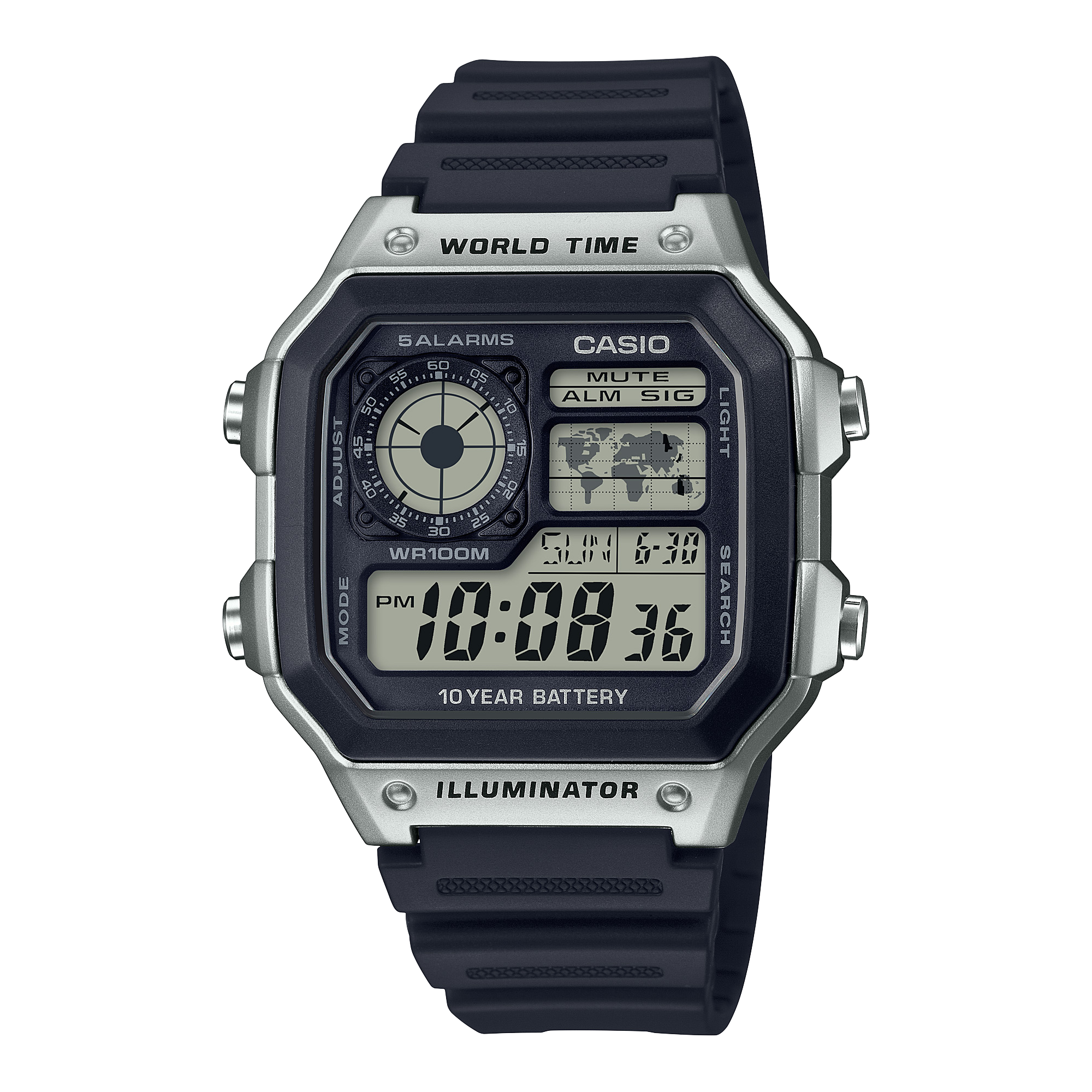 Casio AE-1200WH-1AV 45mm Digital Quartz Men’s Watch