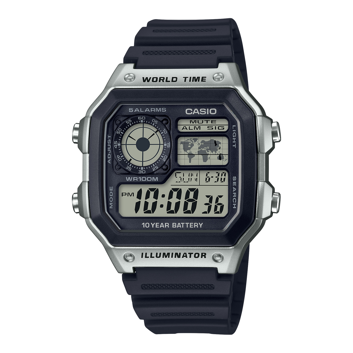 Casio AE-1200WH-1AV 45mm Digital Quartz Men’s Watch
