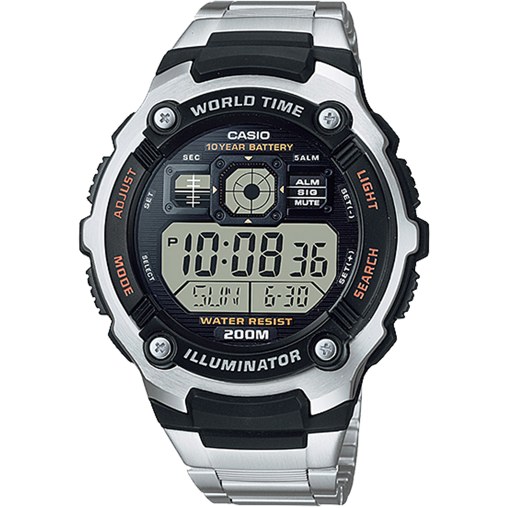 Casio AE-2000WD-1AV 52.2mm Digital Quartz Men’s Watch