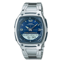 Casio Analog-Digital Watch with Stainless Steel Bracelet AW81D-2AV