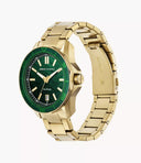 Armani Exchange AX1951 Quartz 44 mm Green Dial Gold-Tone Men’s Watch