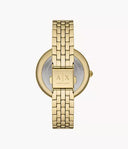 Armani Exchange Brooke AX5385 Quartz 36 mm Cream Dial Gold-Tone Ladies Watch