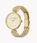 Armani Exchange Brooke AX5385 Quartz 36 mm Cream Dial Gold-Tone Ladies Watch