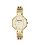 Armani Exchange Brooke AX5385 Quartz 36 mm Cream Dial Gold-Tone Ladies Watch