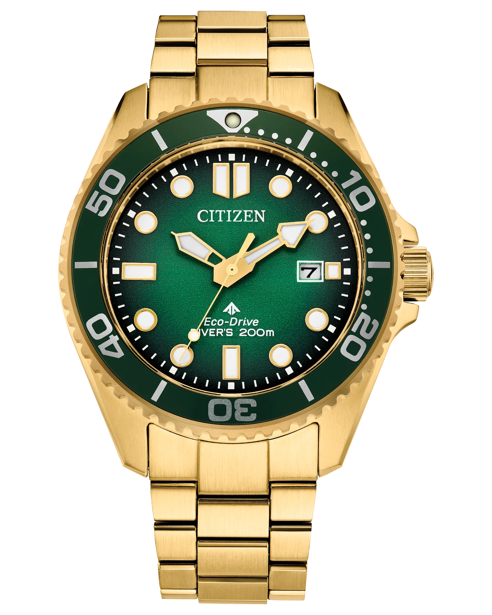 Citizen Promaster Dive 41mm Eco-Drive Green Dial Men's Watch BN0262-59W