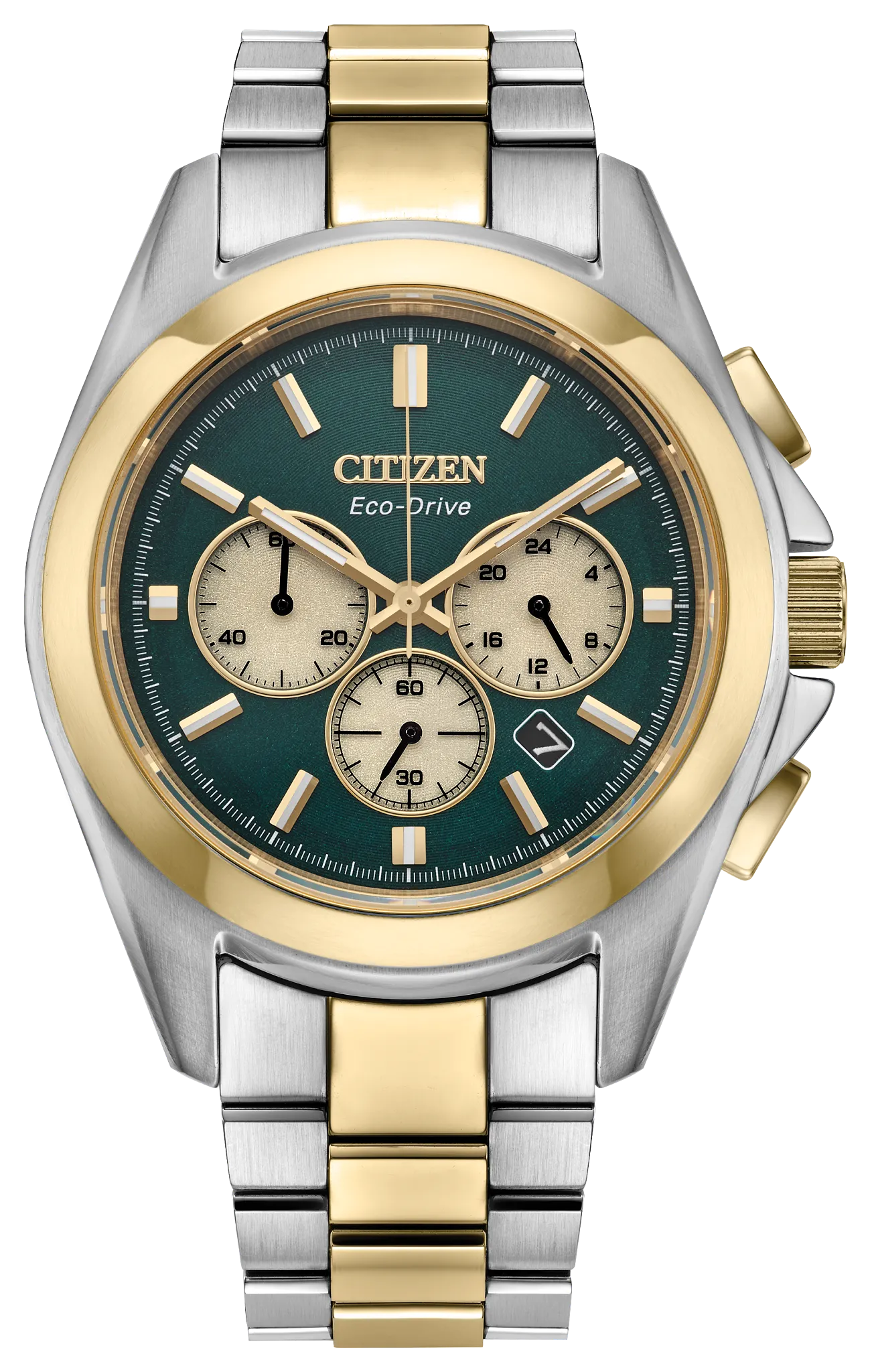 Citizen Sport Luxury 40.5mm Eco-Drive Green Dial Men's Watch CA4684-54X