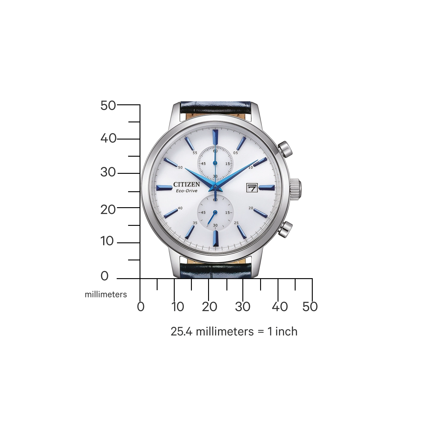 Citizen 42mm Eco-Drive White Dial Men's Watch CA7069-16A
