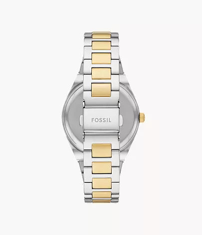 Fossil Scarlette ES5259 Quartz 38 mm Two-Tone Silver Dial Ladies Watch