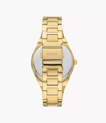 Fossil Scarlette ES5299 Quartz 38mm Gold Dial Ladies Watch
