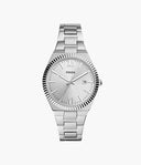 Fossil Scarlette ES5300 Quartz 38 mm Silver Dial unisex Watch