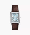 Fossil Carraway FS6110 Quartz 42 mm Blue Dial Brown Croco Leather Men’s Watch