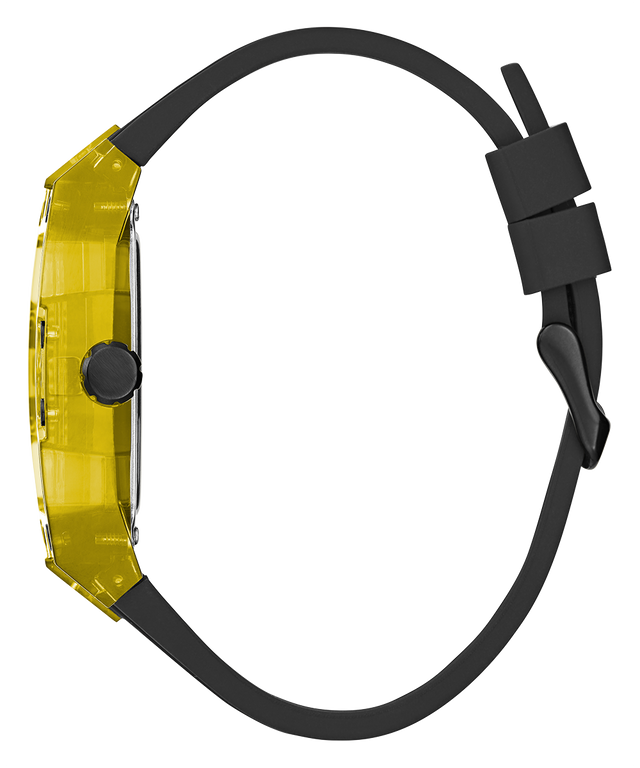 Guess Black Yellow Multi-function Men's Battery Watch GW0499G2