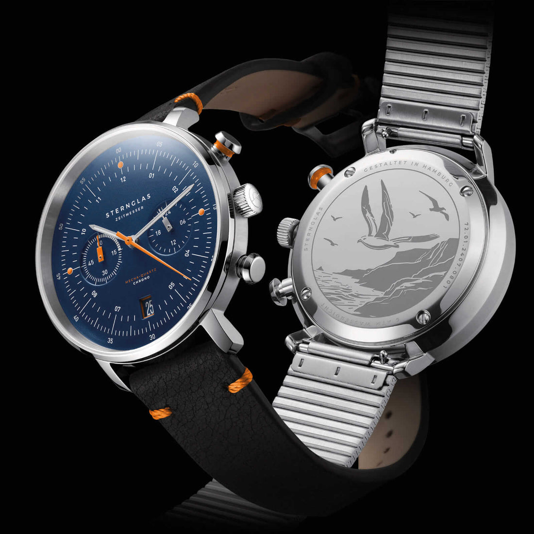 Sternglas Hamburg Chrono Küste Edition Men's 42 mm Quartz Watch