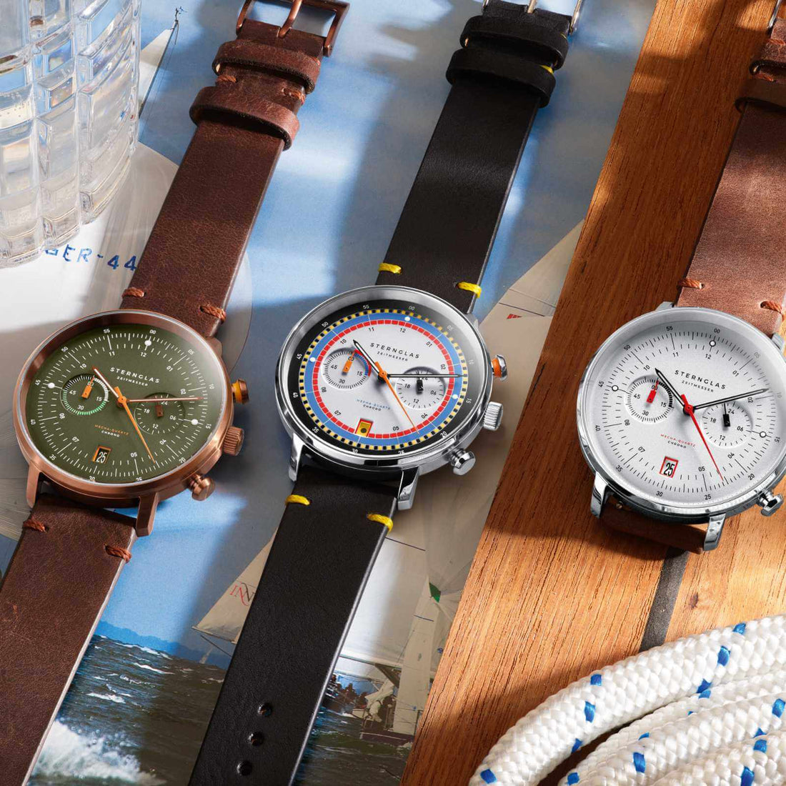 Sternglas Hamburg Men's  42 mm Quartz Watch