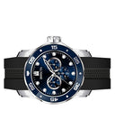 Invicta Pro Diver Scuba GMT Silicone Strap Blue Dial Quartz 45722 100M Men's Watch
