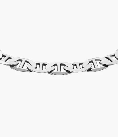 Fossil JA7239040 Silver-Tone Stainless Steel Bracelet